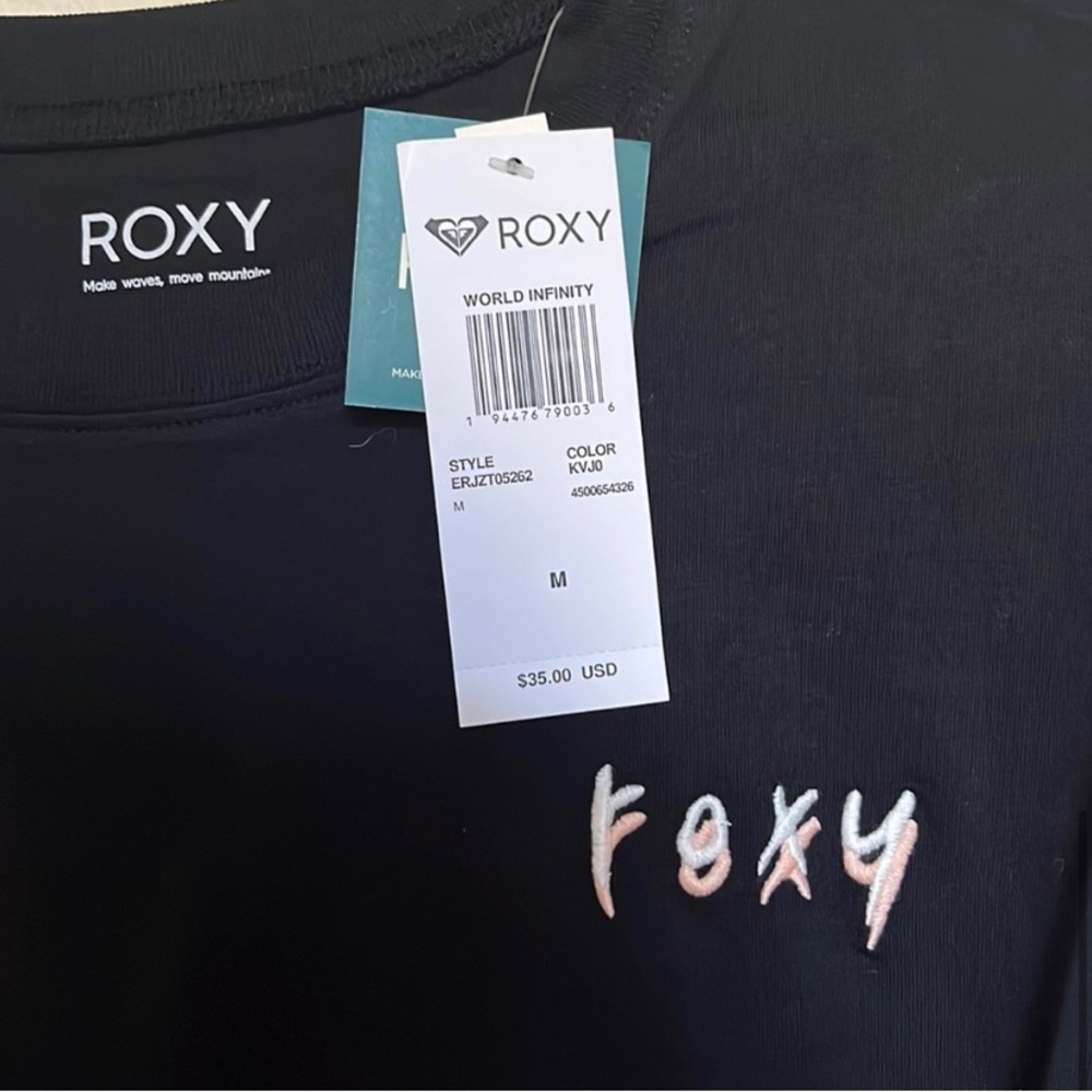 NWT Roxy Cropped Long Sleeve Tee - Picture 5 of 5